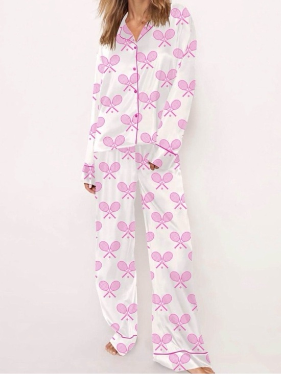 Sheshow Other - Sheshow Tennis Racket Print Pajama Set